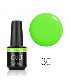 Гель лак CULT №30 Green Neon 15 мл