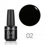 Чёрный гель лак эмаль для ногтей Cult №02 Black
