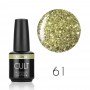 Гель лак для ногтей Золотистое Серебро Cult №61 Shine