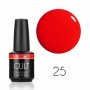 Красный алый гель лак для ногтей Cult №25 Juicy