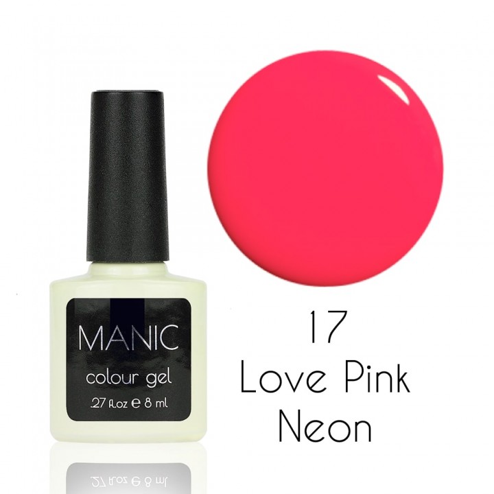 Гель лак для ногтей MANIC №17 Love Pink Neon