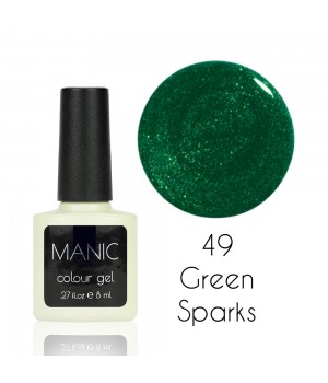 Гель лак MANIC №49 Green Sparks 8 мл