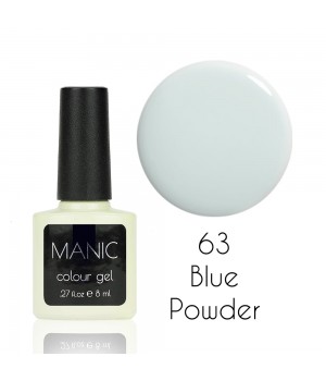 Гель лак MANIC №63 Blue Powder 8 мл