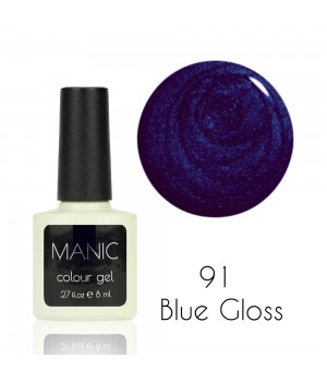 Гель лак MANIC №91 Blue Gloss 8 мл