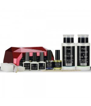 Стартовый набор для гель лака MANIC с гибридной UVLED+CCFL лампой Diamond Crystal (ОРИГИНАЛЬНОЕ КАЧЕСТВО) 36 Вт #28