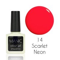 Гель лак MANIC №14 Scarlet Neon 8 мл