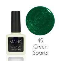 Гель лак MANIC №49 Green Sparks 8 мл