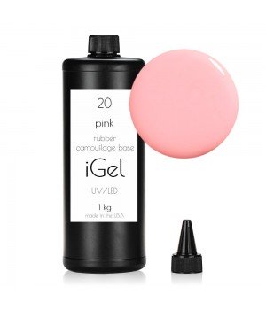 Камуфлирующая база для ногтей iGel Pink №20 -1-kg