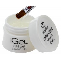 Самовыравнивающийся Гель для ногтей iGel Crystal Clear №02 30 гр
