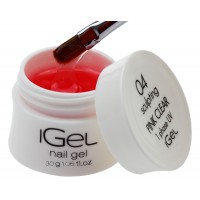 Самовыравнивающийся Гель для ногтей iGel Pink Clear №04 30 гр