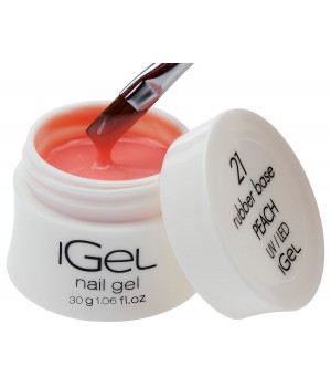 Камуфлирующая база для ногтей iGel Peach №21 30 гр