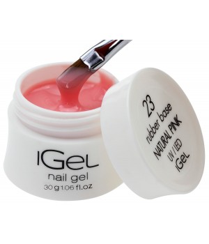 Камуфлирующая база для ногтей iGel Natural Pink №23 30 гр