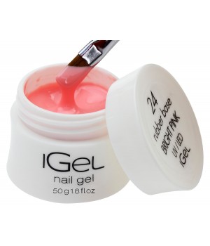 Камуфлирующая база для ногтей iGel Bright Pink №24 50 гр