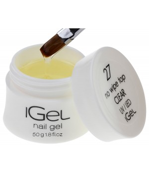 Топ гель iGel No Wipe Top Gel Clear №27 50 гр