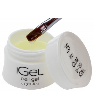 Топ гель iGel Top Gel Clear №28 с липким слоем 50 гр