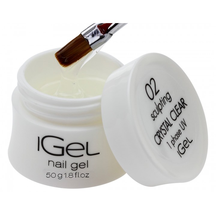 Прозрачный гель для наращивания ногтей iGel Crystal Clear №02 50 гр