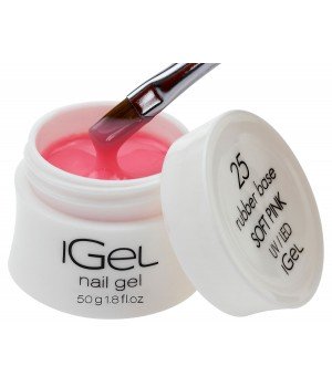 Камуфлирующая база для ногтей iGel Soft Pink №25 50 гр