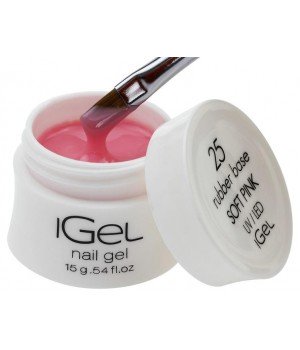 Камуфлирующая база для ногтей iGel Soft Pink №25 15 гр