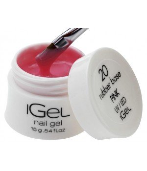 Камуфлирующая база для ногтей iGel Pink №20 15 гр