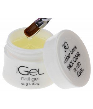 Каучуковая база iGel Rubber Base Thick Clear №30 50 гр