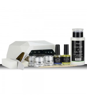 Стартовый набор для геля SmartGel с CCFL+UVLED гибридной лампой Diamond Crystal (ОРИГИНАЛЬНОЕ КАЧЕСТВО) 36 Вт #44