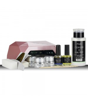 Стартовый набор для геля SmartGel с CCFL+UVLED гибридной лампой Diamond Crystal (ОРИГИНАЛЬНОЕ КАЧЕСТВО) 36 Вт #46