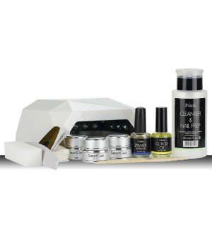 Стартовый набор для геля SmartGel с CCFL+UVLED гибридной лампой Diamond Crystal (ОРИГИНАЛЬНОЕ КАЧЕСТВО) 36 Вт #44