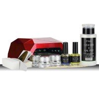 Стартовый набор для геля SmartGel сCCFL+UVLED  гибридной лампой Diamond Crystal (ОРИГИНАЛЬНОЕ КАЧЕСТВО) 36 Вт #48