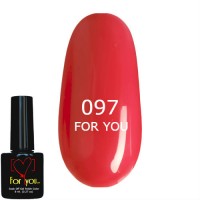 Гель лак Сочный Розовый FOR YOU № 097 8 мл