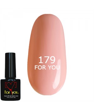 Гель лак Розовый для френча FOR YOU № 179 8 мл