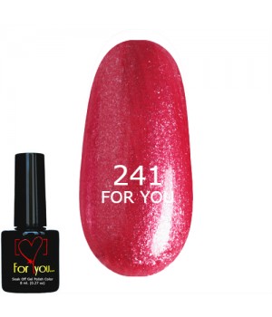 Гель лак Розовый FOR YOU № 241 8 мл