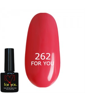 Гель лак Розовый FOR YOU № 262 8 мл