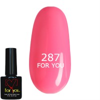 Гель лак Розовый FOR YOU № 287 8 мл