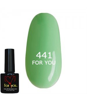 Гель лак Мятный FOR YOU № 441 8 мл