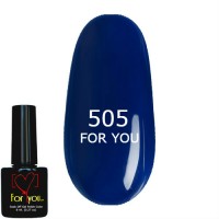 Гель лак Синий Ультрамариновый FOR YOU № 505 8 мл