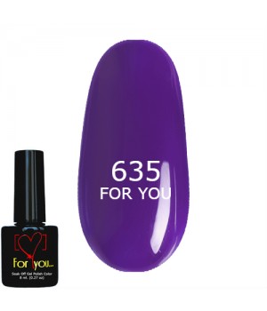 Гель лак Фиолетовый FOR YOU № 635 8 мл