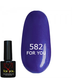Гель лак Тёмно Синий FOR YOU № 582 8 мл