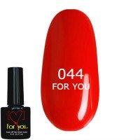 Гель лак Ярко Красный FOR YOU № 044 8 мл