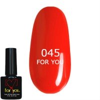 Гель лак Светло Красный FOR YOU № 045 8 мл