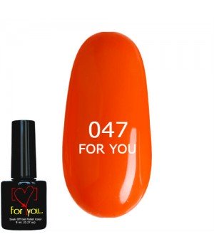 Гель лак Красный FOR YOU № 047 8 мл
