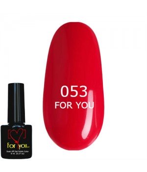 Гель лак Розово Красный FOR YOU № 053 8 мл