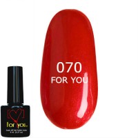 Гель лак Красный Чили FOR YOU № 070 8 мл