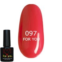Гель лак Сочный Розовый FOR YOU № 097 8 мл