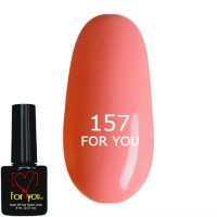 Гель лак Насыщенно Розовый FOR YOU № 157 8 мл