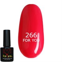 Гель лак Малиновый Светлый FOR YOU № 266 8 мл