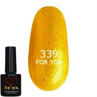 Гель лак Золотой Темный FOR YOU № 339 8 мл