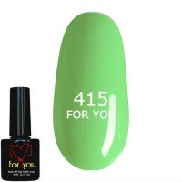 Гель лак Светло Зеленый FOR YOU № 415 8 мл