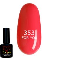 Гель лак Ярко Розовый FOR YOU № 353 8 мл