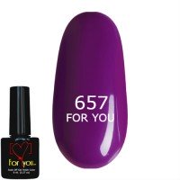 Гель лак Фиолетовый FOR YOU № 657 8 мл