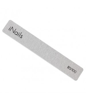 Пилка для ногтей iNails 80/100 широкая